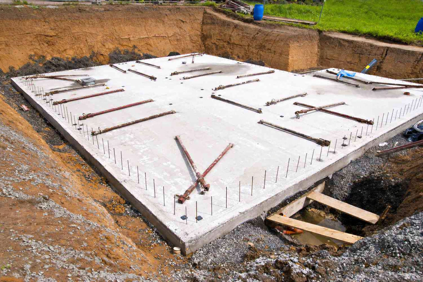 Concrete footings in Chino Hills, CA